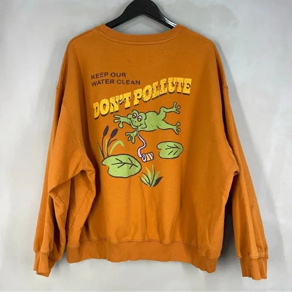 Urban Outfitters UO Don't Pollute Crew Neck Sweatshirt Medium Size - Picture 8 of 12
